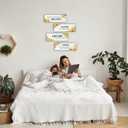 4 Pieces Inspirational Wall Decor, Nspirational Quotes Wall Decor, Farmhouse Rustic Home Decor, Wall Decorations For Bathroom Living Room Bathroom Basement -22