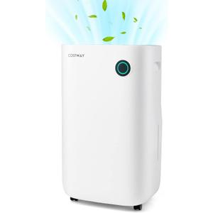 73 Pint Dehumidifier for Basement, 4500 Sq. Ft Home Dehumidifier with 5 Modes, 3-Color Indicator Light, 1.7 Gallon Water Tank
