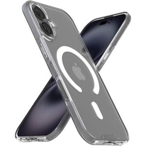 Smartish iPhone 17 MagSafe Clear Case - Gripmunk Magnetic Slim Case [Lightweight + Protective] Anti-Yellowing Thin Grip Clear Cover for Apple iPhone 17 - Clearly Clear