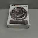 FRIZCOL 3-in-1 Camping Fan - Portable Fans Rechargeable - 24000mAh Battery Powered Fan with Light & Remote for Indoor, Outdoor, Tent, Travel, Fishing, Jobsite, Gifts for Men Dad Him - Black