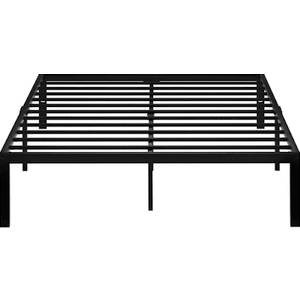 VECELO Bed Frames No Box Spring Needed Heavy Duty Metal Platform with Steel Slat