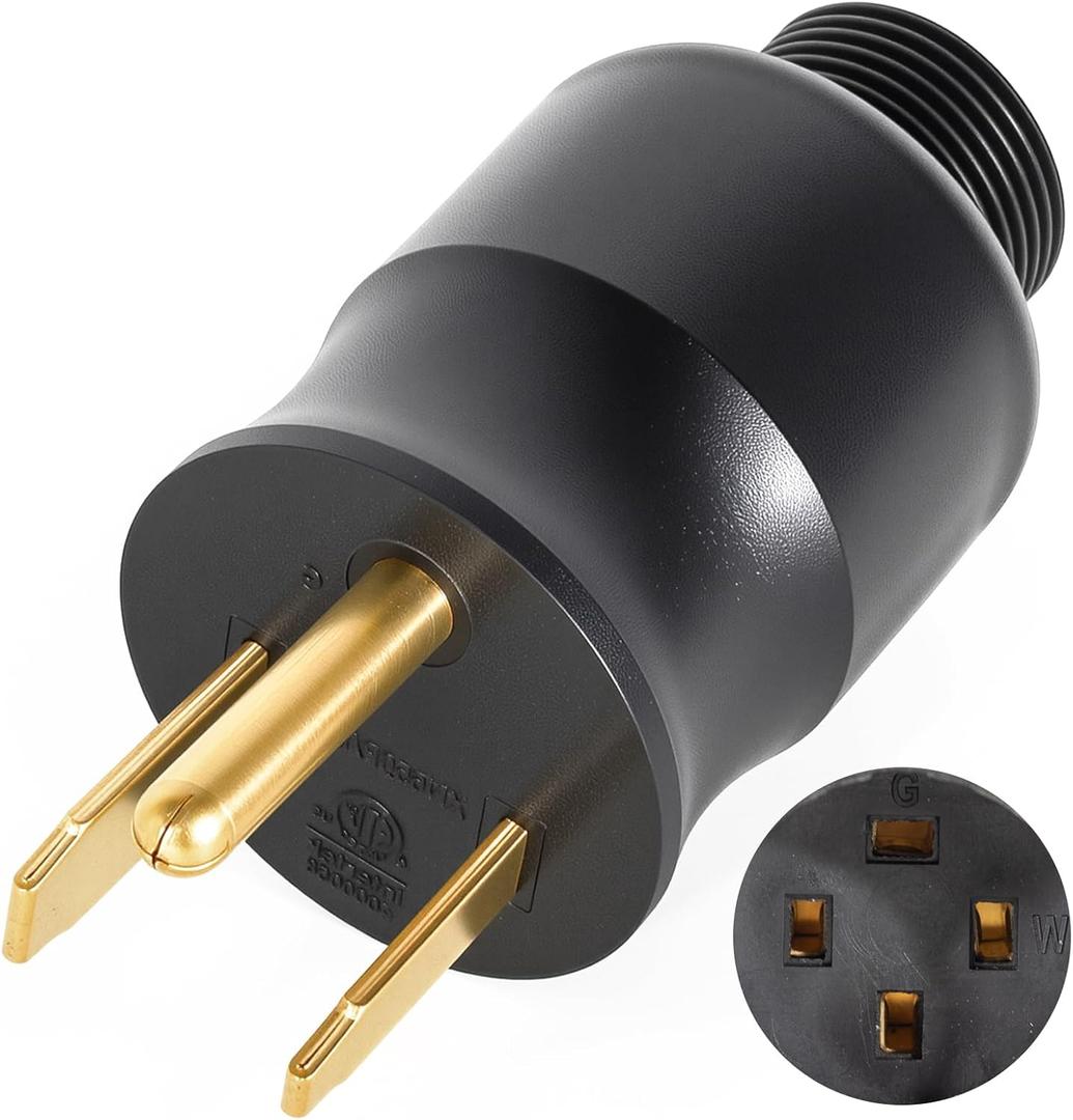 219258 Multi-Voltage Power Adapter Plug for Miller & Hobart Welder, 230 Volt MVP Electric Adaptor Plug Replacement for Welding Power Cable 6-50P, 3 Prong Plug