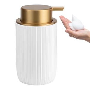 TOOZFO Soap Foaming Dispenser Ceramic with Easy-to-Press Pump Hand Foam Dispenser for Shampoo Bathroom Countertop 13.5 oz