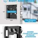 Kohree Class C Mechanical RV Door Lock Replacement, RV Camper Door Locks, RV Door Latch with 4 Keys, fits Most Class C Class A Campers with 4.25" x 4.50" x 1.25"-1.5" Lock Hole