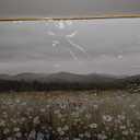 HGUAOA Vintage Landscape Wall Art for Bedroom and Living Room - Large Floral Artworks Farmhouse Wall Decor - Framed Neutral Nature Pictures - Above Bed Wall Decor with Mountain Scenery 2958IN