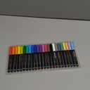 Acrylic Paint Markers, 24 Colors Automatic Ink Control Acrylic Pens, Soft Brush Tip Paint Pens, Waterproof Paint Markers for Rock Painting, Stone, Wood, Glass, Ceramic, DIY Art Supplies