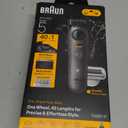 Braun Series 5 All-in-One Beard & Body Grooming Kit for Men, Cordless Trimmer, Hair Clippers & Shaver for Face, Hair & Body with Smooth Shave Head, AIO 5510