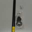 Closet Rods For Hanging Clothes, 17-28 Inch Adjustable Closet Rod, Stainless Steel Heavy Duty Closet Hanging Rod-Black