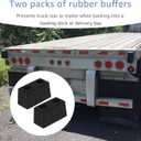 2-Pack Heavy Duty Rubber Bumper Blocks Industrial Dock Buffers 6x3x3 Perfect for Truck Rear, Chassis, Flatbed Trailers, Reefer, Boat, Marinas & etc 4502-1276