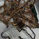 Kurt Adler UL1219/NAT 10 Light Indoor Rattan Natural Star Treetop, 10" tall