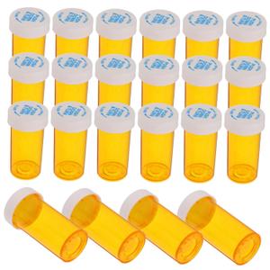 Portable Pill Bottle 25pcs Set Mini Medicine Dispenser for Travel Empty Travel Pill Container Child-Proof Cap
