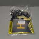 Anjerlfu 21st Birthday Decorations for Him Her with Happy 21st Birthday Decorations Banner 21 Balloon Number, Black and Gold 21st Birthday Balloons Kit for 21st Birthday Party Decorations
