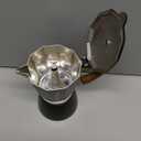 Mongdio Stovetop Espresso Maker Moka Pot, Cuban Coffee Maker Stove top coffee maker Moka Italian Espresso Greca Coffee Maker Brewer Percolator, 6 Espresso Cups, 10 oz - Black