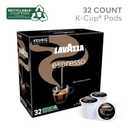 Lavazza Espresso, Single-Serve Keurig K-Cup Pods, Medium Roast Coffee, 32-Count Box