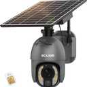 SOLIOM 5MP Security Camera Outdoor with 10X Optical Zoom, 4G LTE Cellular Security Cameras for Home Security with Battery & Solar Powered, Human Detection, Spotlight Color Night Vision, New S600-C10X