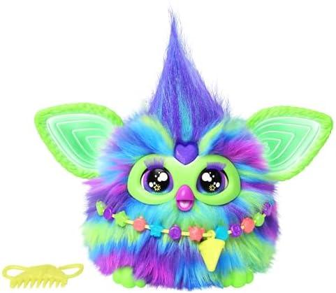 Furby Galaxy Edition, Glow in The Dark, 15 Fashion Accessories, Interactive Plush Toys for 6 Year Old Girls & Boys & Up, Voice Activated Animatronic