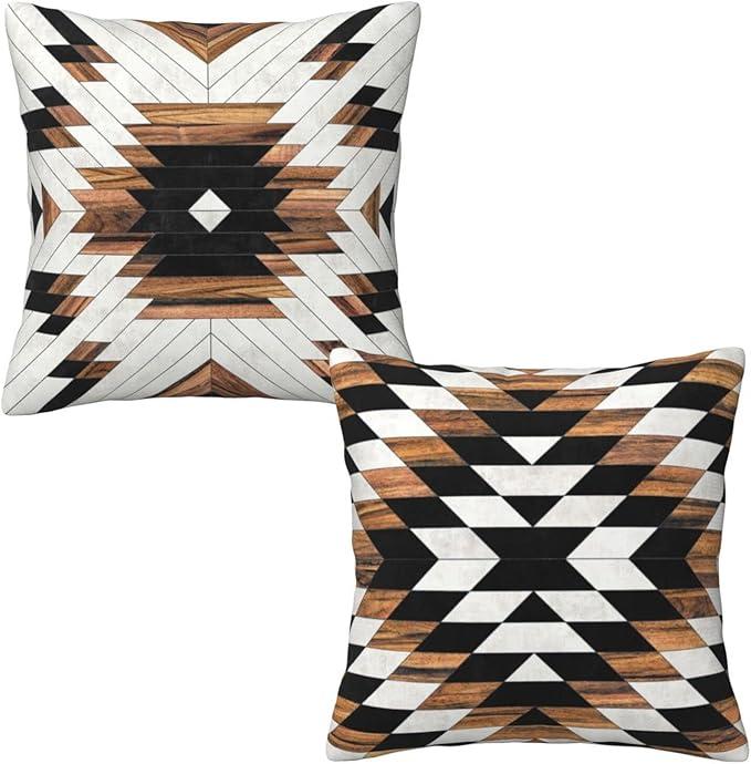 American Indian Farmhouse Throw Pillow Covers 18x18 in Pillow Case Soft Cushion Pillow Covers Set of 6 for Sofa Bed Bedroom Living Room Home Decor