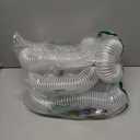 PVC Dust Collection Hose 2 1/2" x 20' - Heavy PVC Fume Collection Hose for Workshop, Woodworking, Dust Collection Systems (White)