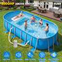 800 Gallon Pool Pump and Filter Above Ground, Swimming Pool Filter Cartridge Pump, Electric Pool Water Pump Filter for Pools Sand Cleaning Tool, 800 GPH Pool Filter Pumps for Above Ground