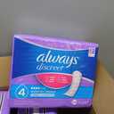Always Discreet Adult Incontinence Pads for Women, Drier, 4 Drop Long Length, Moderate Absorbency, Pads for Bladder Control Management, Bladder Leaks, & Postpartum Pads, 162ct