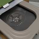 Decflow 10L Stainless Steel Dog Water Bowl, No Spill Anti-Splash Dog Bowls with XXL Silicone Mat, Spill-Proof Slow Feeder for Messy Drinkers, Heavy Duty Pet Bowls for Indoor/Outdoor Use 