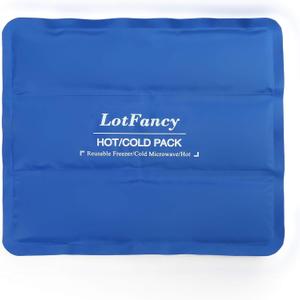LotFancy Ice Pack for Injuries, Reusable Large Hot Cold Pack for Therapy, Heating or Cooling Gel Pad for Back Shoulder Knee Waist Sprains, Muscle or Joint Pain Relief, 14" x12"
Visit the LotFancy 