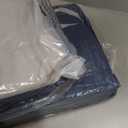 MUXHOMO 7 Pieces Queen Comforter Set, Reversible Bed in a Bag Queen Size, All Season Bedding Set with Comforter, Flat Sheet, Fitted Sheet, Pillowcases & Shams, Navy & Light Grey (Queen (88"x88")