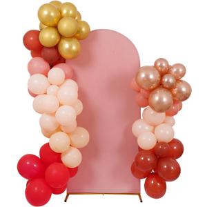 Peomeise 6FT Wedding Arch CoverDusty Rose Arch Backdrop Cover Stretchy Spandex Backdrop Stand Covers for Birthday Party Ceremony Banquet Decor(72" L x 31.2" W)