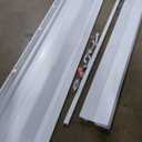 DIYHD 72X80in Double Accordion Door, White Double Layer PVC Folding Door for Closet & Doorway, No Floor Track, Space-Saving Closet Doors, Includes Mounting Hardware,Handle,Latch, Middle Closure