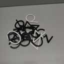 Leinuosen Black 4 Inch Acrylic Mailbox Number 2 Set - Weatherproof - Mailbox Numbers for Outside - House Numbers - Sticky (Classic)