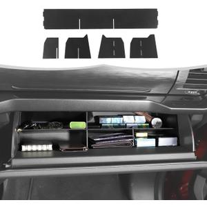 Linskip Glove Box Organizer Compatible with 2021 2022 2023 2024 2025 2026+ F150 & 2023-2026+ F250-F550 & 2022-2024 Ford Expedition, Glove Box Dividers, Interior Accessories