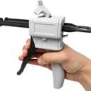 QWORK 50ml Dispensing Gun Kit, Impression Mixing Dispensing Gun, 1: 1/1: 2 AB Ratio, Static Mixer Mixing Nozzle, 2 Pack
