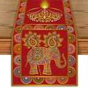 Happy Diwali Decorations for Home Diwali Table Runner Indian Peacock Deepawali Decor Indian Wedding Decorations for Home