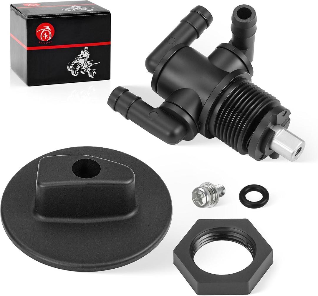 Fuel Tank Valve Petcock 3 Way & Knob NUT For Polaris Sportsman 335 400 500 600 700 Twin Magnum Trail Boss 325 330 500 7052161 5432559