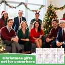 20 Set Employee Christmas Gifts with Bulb Keychains Motivational Ballpoint Pens Thank You Card Office Appreciation Gift for Staff, Teachers & Team Holiday Party Favors