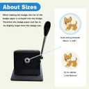 1 Inch Circle Punch Cutter Button Maker Machine for Paper Craft, New Handle Design DIY Hole Die Cutting Tool