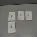 4-Pack Single Toggle Light Switch Cover Plate, Pearls Decorative Switch Plate Covers, Unbreakable Polycarbonate, Pure White 1 Gang Wall Plate, Corrosion Resistant