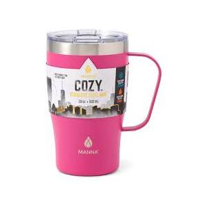 Manna Cozy Stainless Steel Mug 18 oz, Pink
