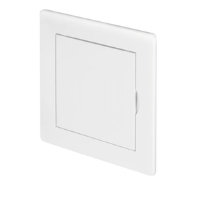 Awenta Access Panel 4'' x 4'' Inch - White Opening Flap Cover Plate - Box Door Lock - Door Latch
