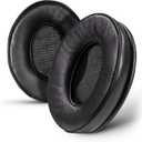 Brainwavz Sheepskin ProStock ATH M50X Upgraded Earpads, Improves Comfort & Style Without Changing The Sound - Custom Crafted Ear Pad Design for ATH-M50X M50BTX M20X M30X M40X Headphones, Black