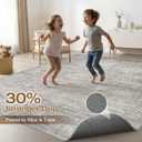 8x10 Area Rugs Washable Neutral Modern Living Room Rug Brown Gray