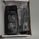 New Upgrade Mechanical Door Lock with Handle,Mechanical Push Button Lever Lock,Stainless Steel Mechanical Keyless Entry Door Lock with Key,Upgrade Adjustable Deadlatch 2-3/8'' and 2-3/4'' (Black)