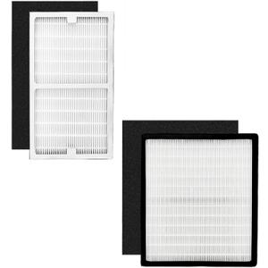 Gekufa Replacement Filter C + D Compatible with Idylis IAP-10-280, for Idylis Air Purifiers Include 1C+1D Filter each & 2 Carbon Filters