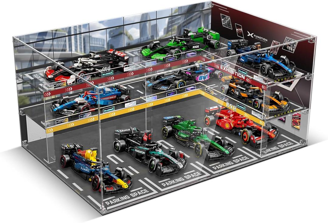 Clear Acrylic Display Case for Lego Speed Champions Ultimate Formula 1 Collector's Pack (Model Car NOT Included) Dust-Proof Protective Showcase Box for Lego 66802 F1 Model Car Kit Clear Acrylic Display Case for Lego Speed Champions Ultimate Formula 1 Collector's Pack (Model Car NOT Included) Dust-Proof Protective Showcase Box for Lego 66802 F1 Model Car Kit