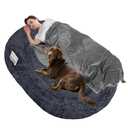 DANFOOZIO Human Dog Bed for Adult, Orthopedic Gel Memory Foam, 71"x47"x9"