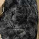 MAXEVE Electric Heated Throw Faux Rabbit Fur Blanket with 8 Heating Levels & 8 Hours Auto Off, Fast Heating Warm Cozy Sherpa Washable Blanket with OverHeat Protection, ETL Certification, Grey