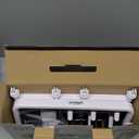 Dr. Brown's Baby Bottle Drying Tower, Stand-Up Countertop Drying Rack with Organized Storage for Baby Essentials, Space Saving Vertical Rack, Black/White