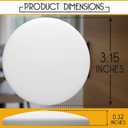 Door Stoppers - Large 3.15" (4 PCS) - Door Stoppers for Wall with Strong Back Adhesive - Quiet and Shock Absorbent Silicone Wall Protectors from Door Knobs - Protects Every Surface - White