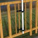 Patio Umbrella Holder - Heavy Duty Outdoor Deck Shade Balcony Umbrella Stand Attaches to Railing Maximizing Patio Space, Bench Deck Umbrella Mount Fixed Clip Umbrella Clamp2 Pack