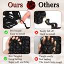 Dark Brown Gogo Curl Crochet Hair Extensions Bob Braids 12 Inch #4